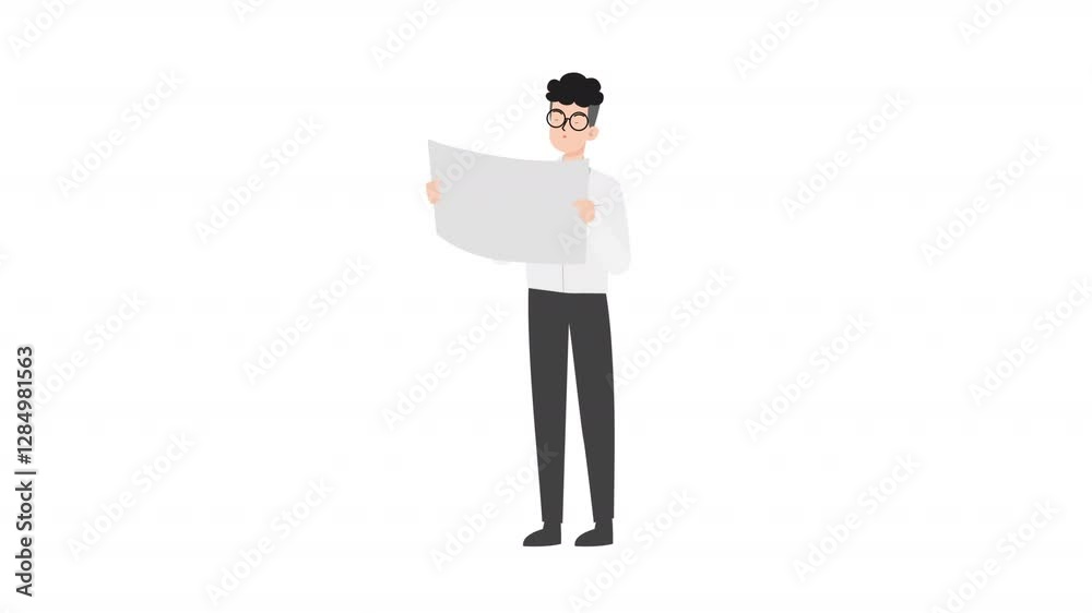 video man is standing and giving a lecture cartoon animation
video man is standing and giving a lecture cartoon animation