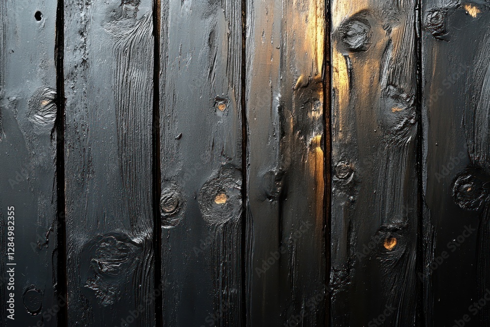 Fototapeta premium dark wood texture black background abstract grain modern timber vintage panel