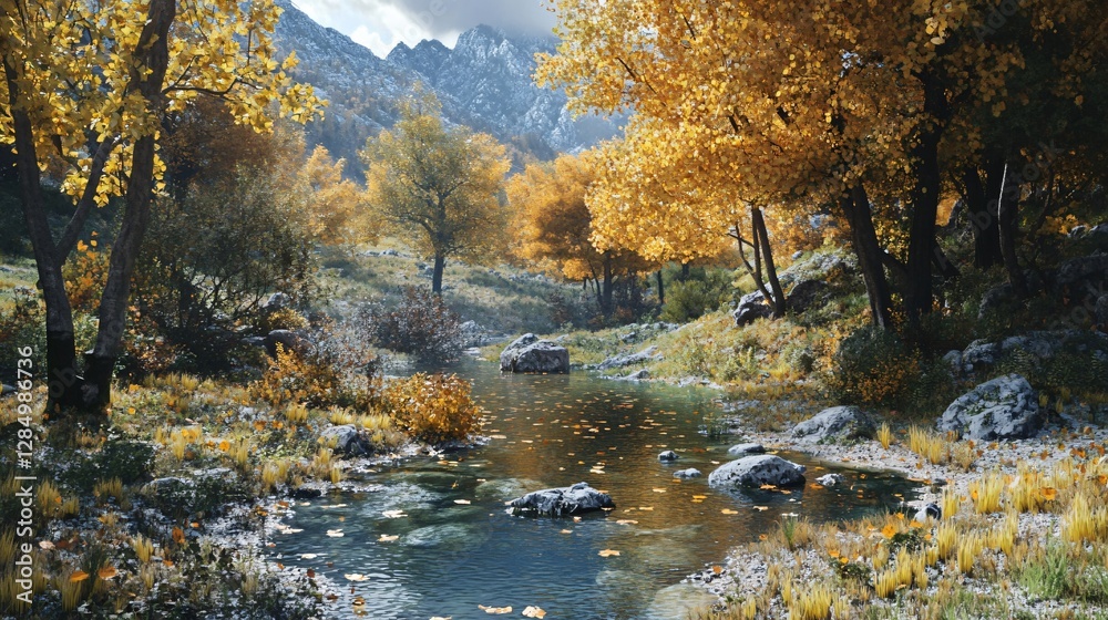 Scenic Autumnal Landscape Near Jamnik, Slovenia