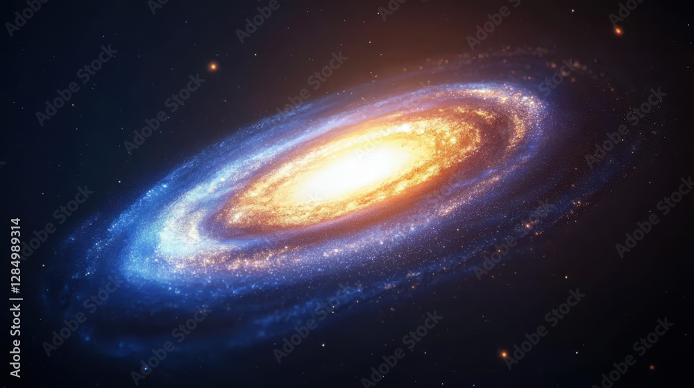 stunning galaxy with vibrant colors and swirling stars, evoking wonder stunning galaxy with vibrant colors and swirling stars, evoking wonder