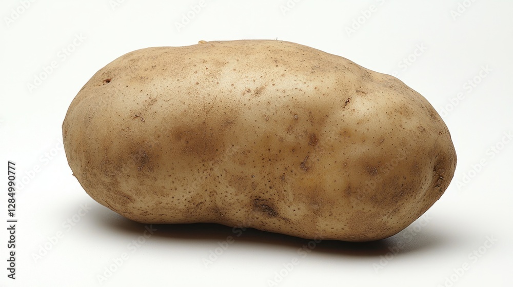 Fresh Raw Potato Isolated on White Background for Culinary Use Fresh Raw Potato Isolated on White Background for Culinary Use