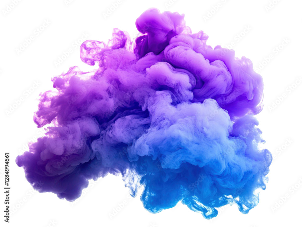 Abstract vibrant cloud of blue and purple smoke against black background creating a colorful and dynamic visual effect Abstract vibrant cloud of blue and purple smoke against black background creating a colorful and dynamic visual effect