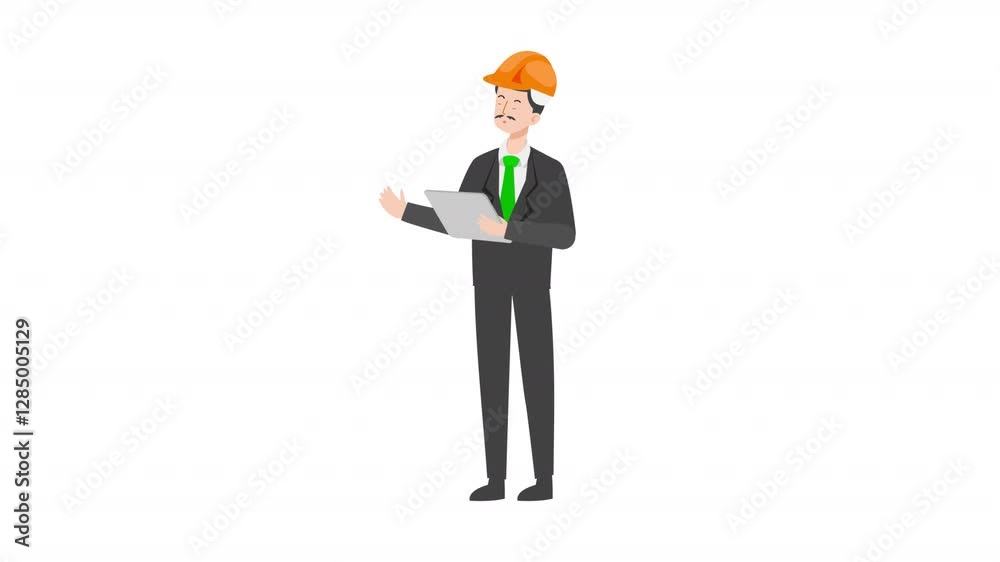 video engineer or architecture is standing and giving a lecture cartoon animation
video engineer or architecture is standing and giving a lecture cartoon animation