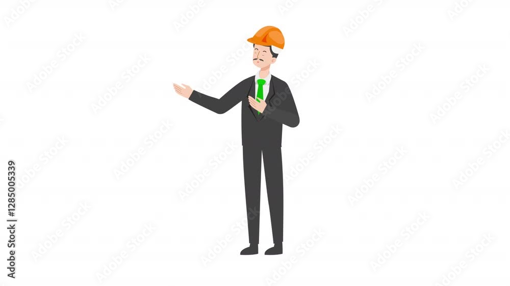 video engineer or architecture is standing and giving a lecture cartoon animation
video engineer or architecture is standing and giving a lecture cartoon animation