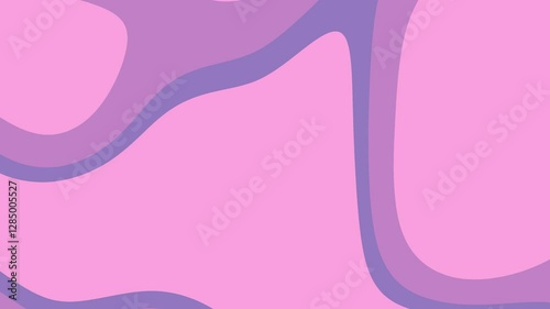 Abstract background with flowing curvy lines in shades of pink and purple, creating elegant shapes.