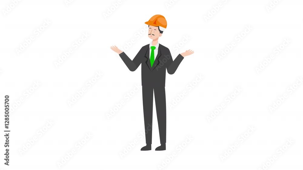 video engineer or architecture is standing and giving a lecture cartoon animation
video engineer or architecture is standing and giving a lecture cartoon animation