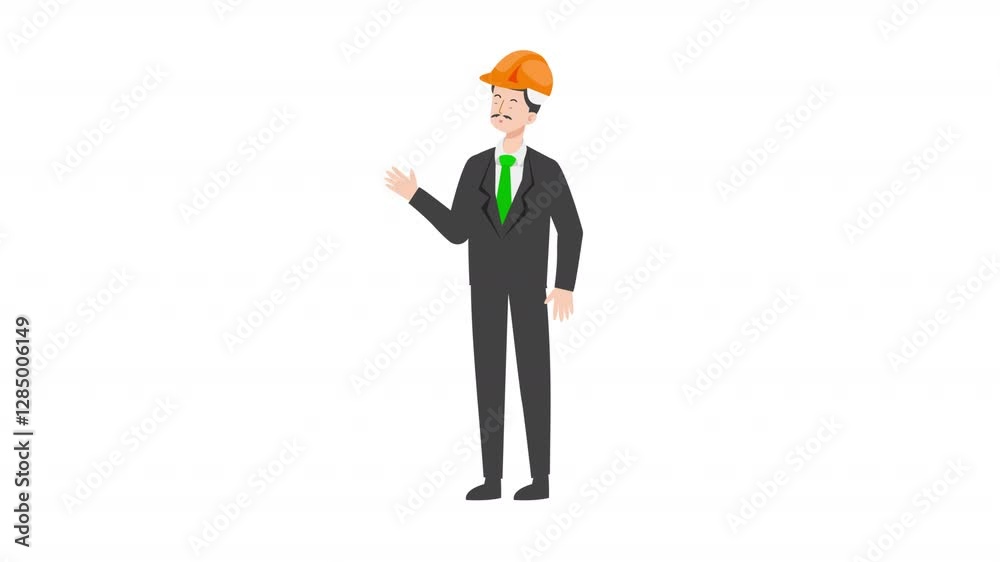 video engineer or architecture is standing and giving a lecture cartoon animation
video engineer or architecture is standing and giving a lecture cartoon animation