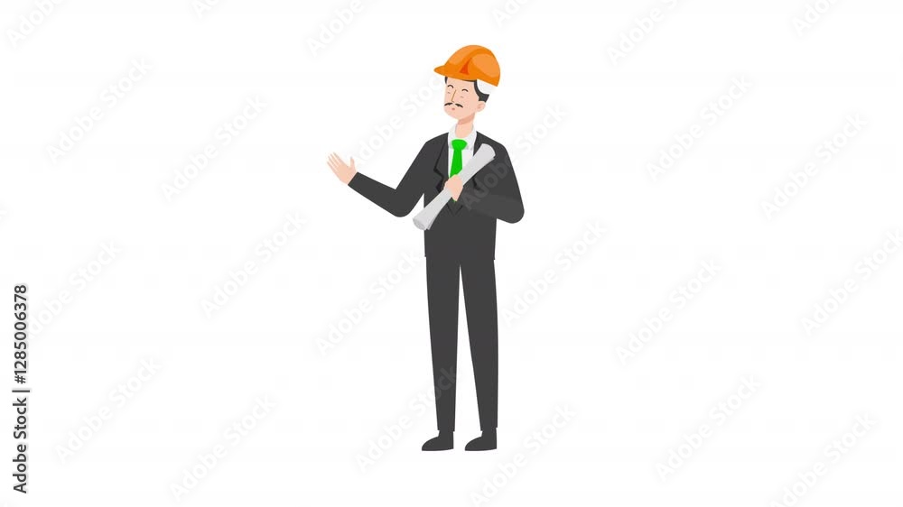 video engineer or architecture is standing and giving a lecture cartoon animation
video engineer or architecture is standing and giving a lecture cartoon animation