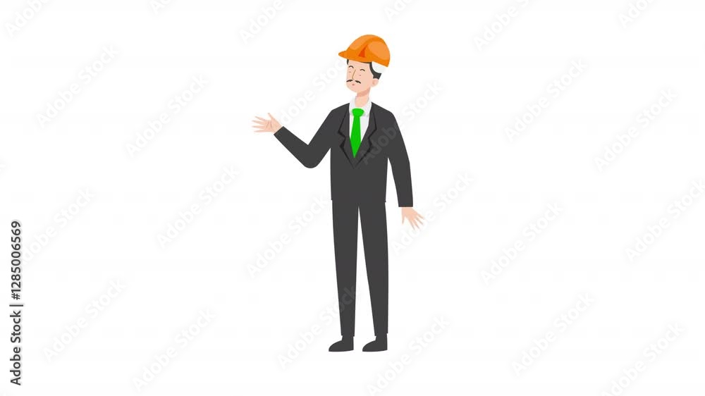 video engineer or architecture is standing and giving a lecture cartoon animation
video engineer or architecture is standing and giving a lecture cartoon animation