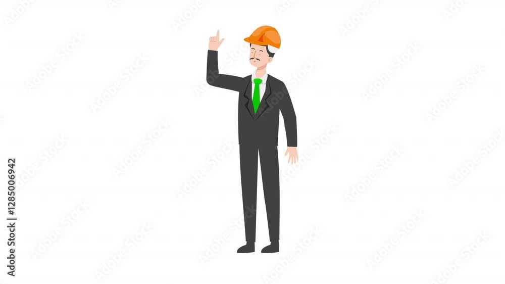 video engineer or architecture is standing and giving a lecture cartoon animation
video engineer or architecture is standing and giving a lecture cartoon animation