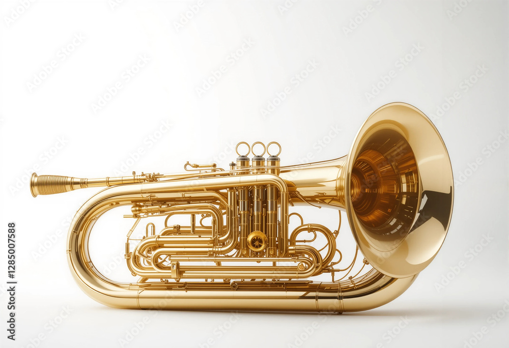 Naklejka premium Brass Brilliance: The Power and Elegance of the Trumpet