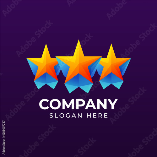 Three stars logo for stunning game play