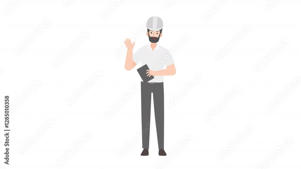 video engineer or architecture is standing and giving a lecture cartoon animation
video engineer or architecture is standing and giving a lecture cartoon animation