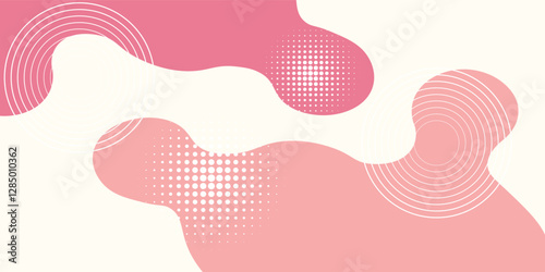 Trendy abstract background. Pink blob design. vector