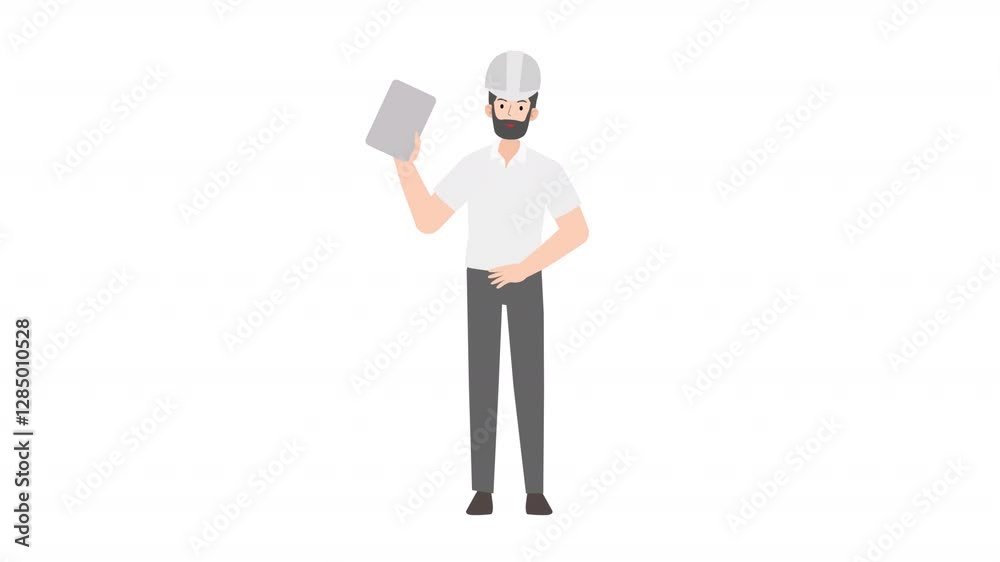 video engineer or architecture is standing and giving a lecture cartoon animation
video engineer or architecture is standing and giving a lecture cartoon animation