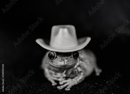 Frog in a cowboy hat 