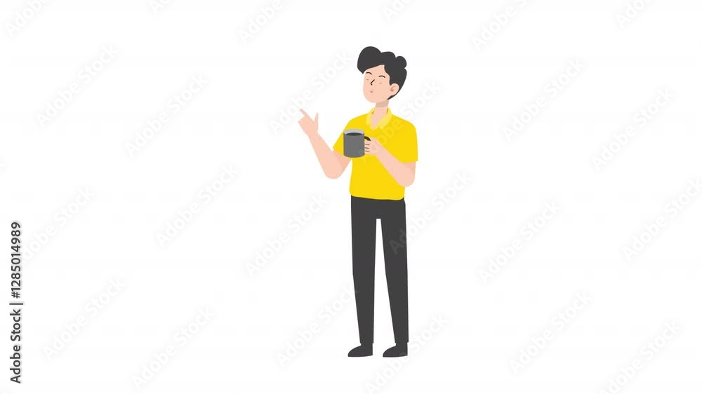 video man is standing and giving a lecture cartoon animation
video man is standing and giving a lecture cartoon animation