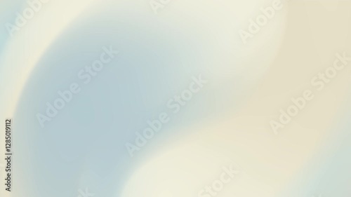 Abstract background with soft blend of cream and pale blue colors and gentle swirling shapes.