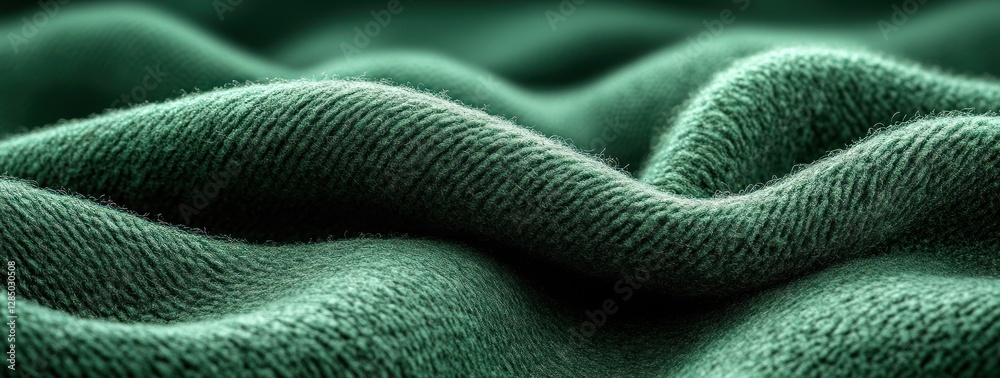 Textured Dark Green Felt Fabric Close Up Softness Fibers Natural Light Textured Dark Green Felt Fabric Close Up Softness Fibers Natural Light