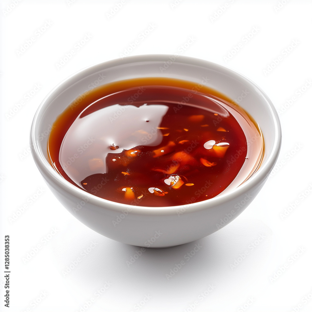 Sweet and Sour Sauce in White Bowl Sweet and Sour Sauce in White Bowl