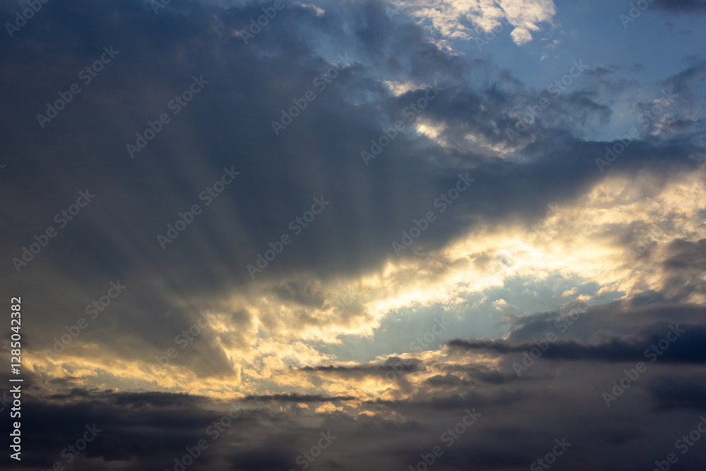 Cloudscape, Colored Clouds at Sunset Cloudscape, Colored Clouds at Sunset