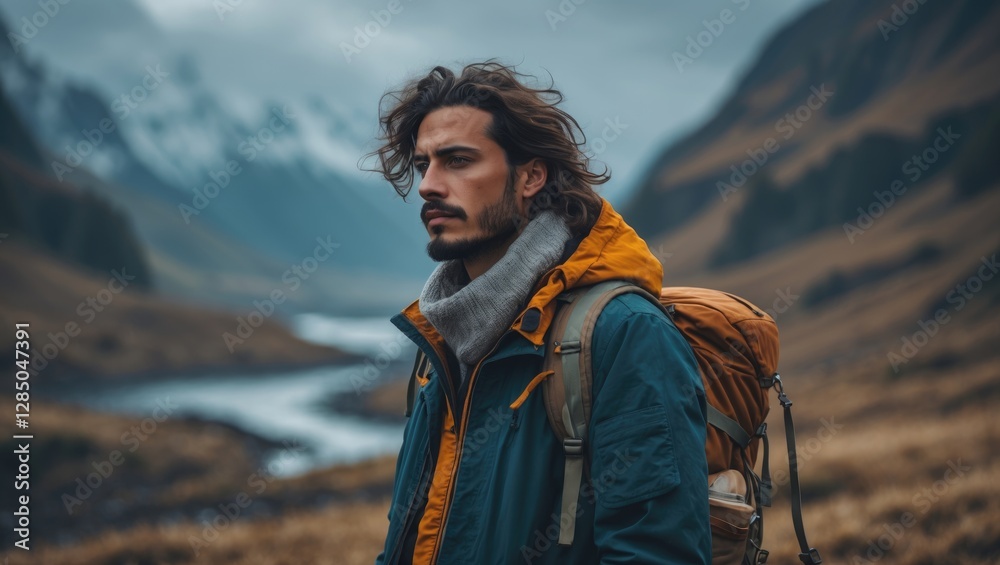 Naklejka premium Adventurous souls with a bohemian spirit exploring the great outdoors