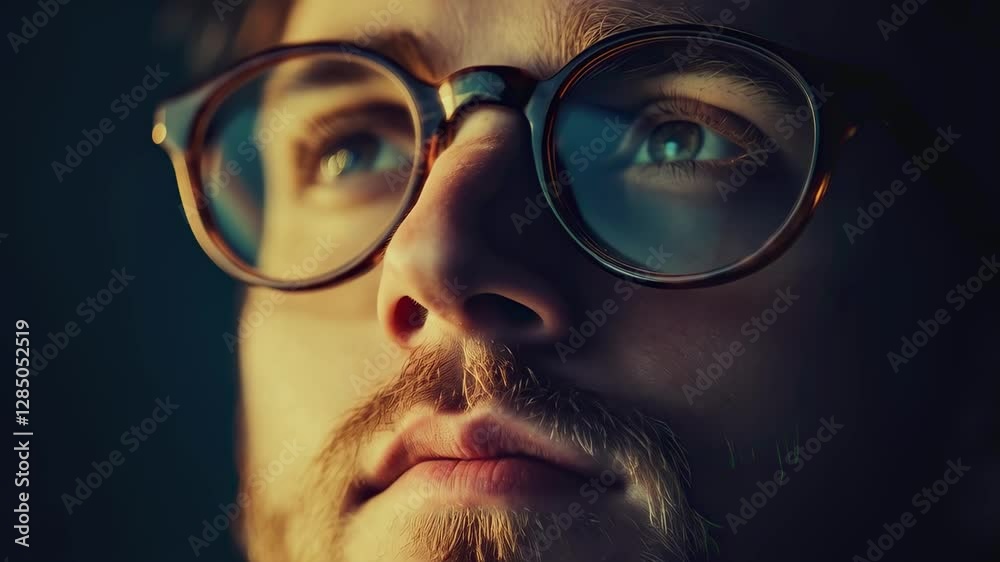 International Day of People with Glasses, a man with glasses International Day of People with Glasses, a man with glasses