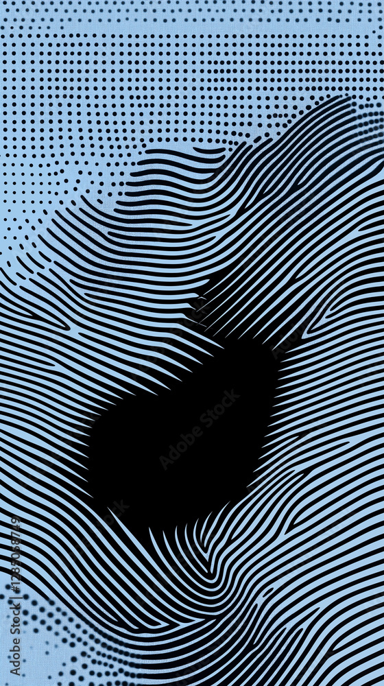 Vertical design of heavy lines and dot patterns