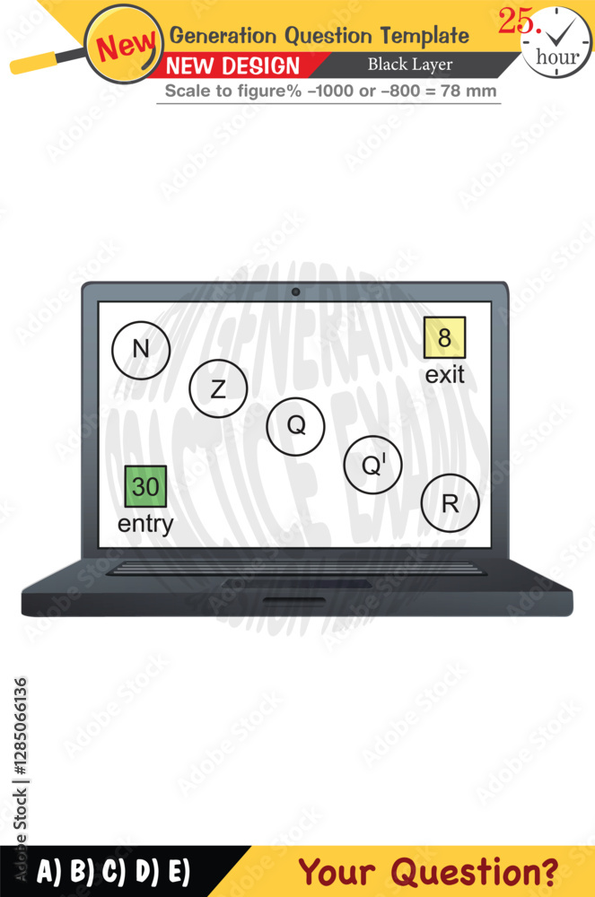 Fototapeta premium mathematics, mathematical concepts, High school, middle school, exam question template, numerical lessons, verbal lessons, Next generation problems, for teachers, editable, eps