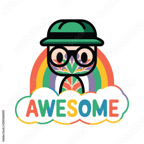 vector art pieces ,wall paintings character , encompassing various art , Groovy cartoons, abstract
