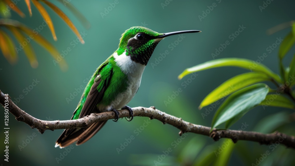 Emerald Green Hummingbird in Trinidad Emerald Green Hummingbird in Trinidad