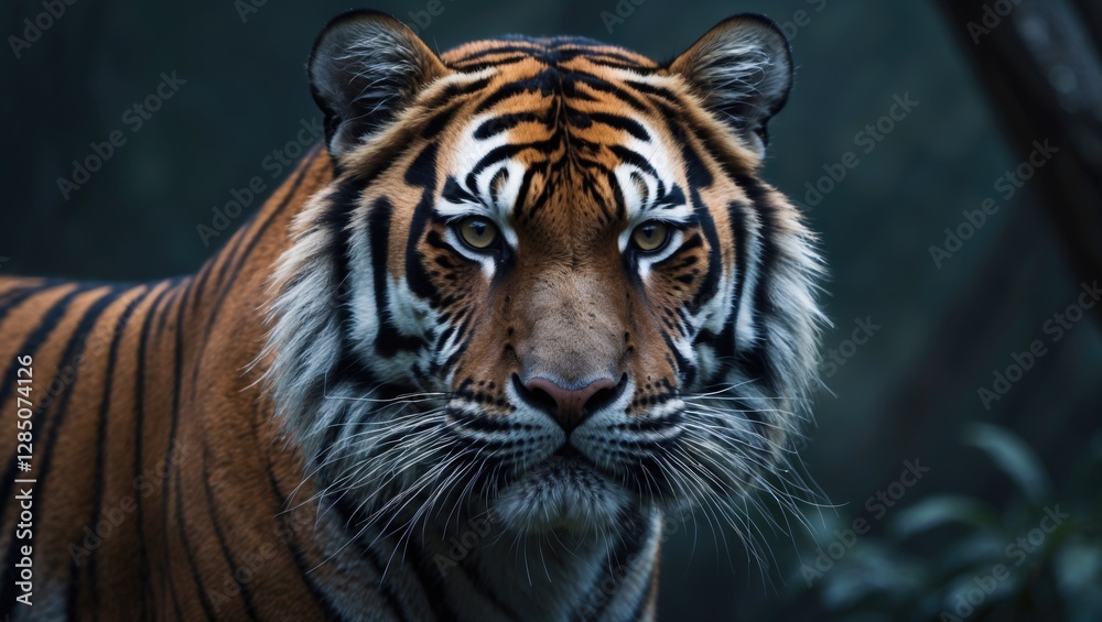Fototapeta premium Close-up view of a Bengal tiger's face