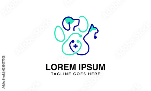 premium logo dog and cat veterinary