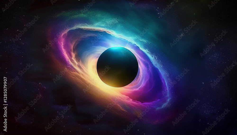Naklejka premium ブラックホールのイメージ