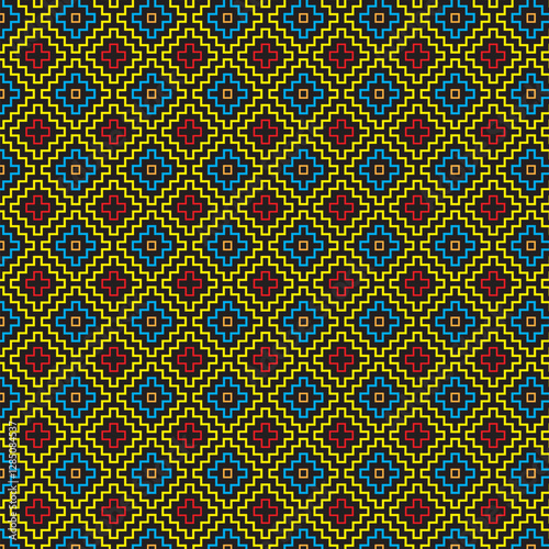 PrintGeometric ethnic seamless pattern traditional. Aztec ethnic ornamen