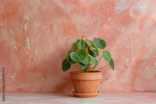 Clear Pixel Visual of Camille Plant in a Terracotta Pot Home Decor Object