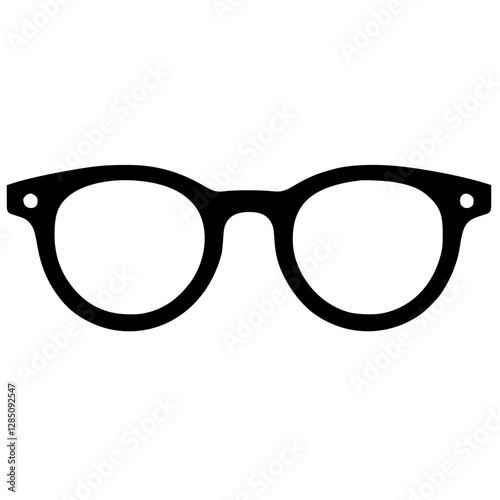 Glasses logo silhouette