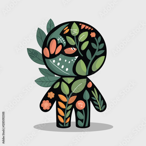 vector art pieces ,wall paintings character , encompassing various art , Groovy cartoons, abstract
