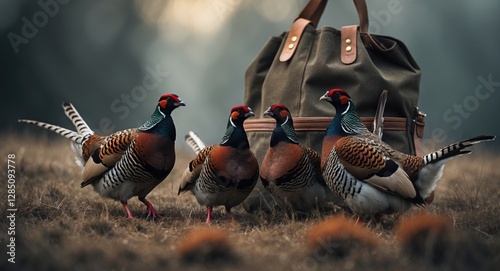 Game Birds and a Hunting Satchel photo