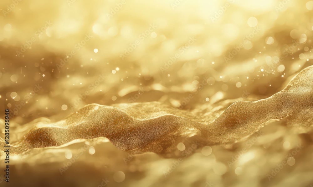Abstract Golden Beige Textured Background with Bokeh and Particles Abstract Golden Beige Textured Background with Bokeh and Particles