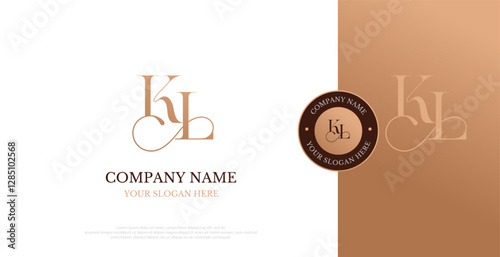 Initial KL Logo Design Vector 