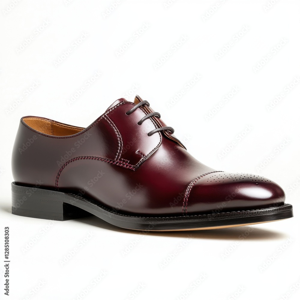 sleek leather derby shoe