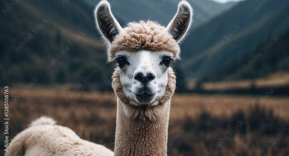 Obraz premium Llama close-up shot