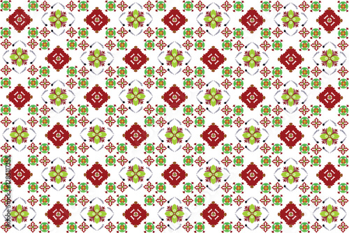 ethnic geometric pattern  Tile floor, carpet, Victor's illustration design