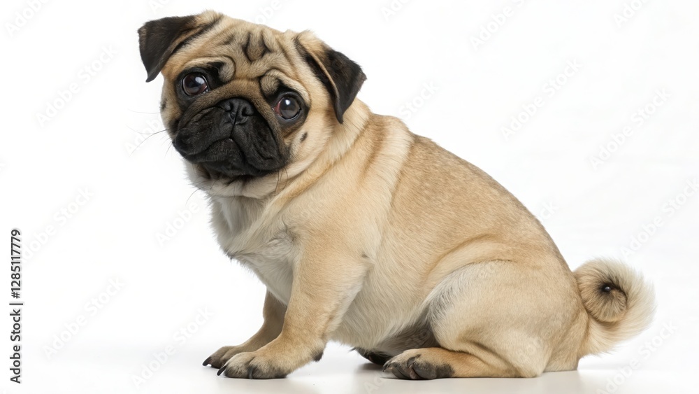 Pug: Wrinkles, Snout, and Curled Tail Pug: Wrinkles, Snout, and Curled Tail