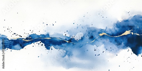 Blue line with gold streaks