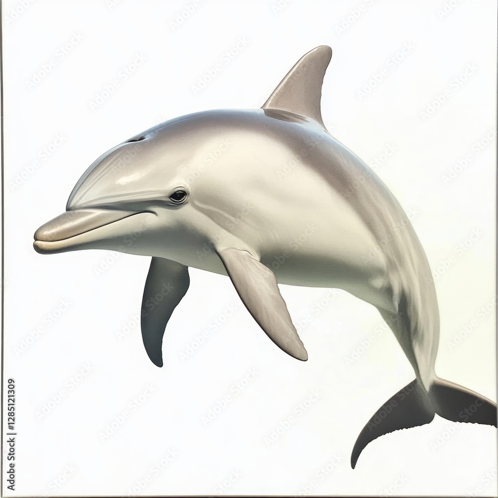 Obraz premium A dolphin swimming
