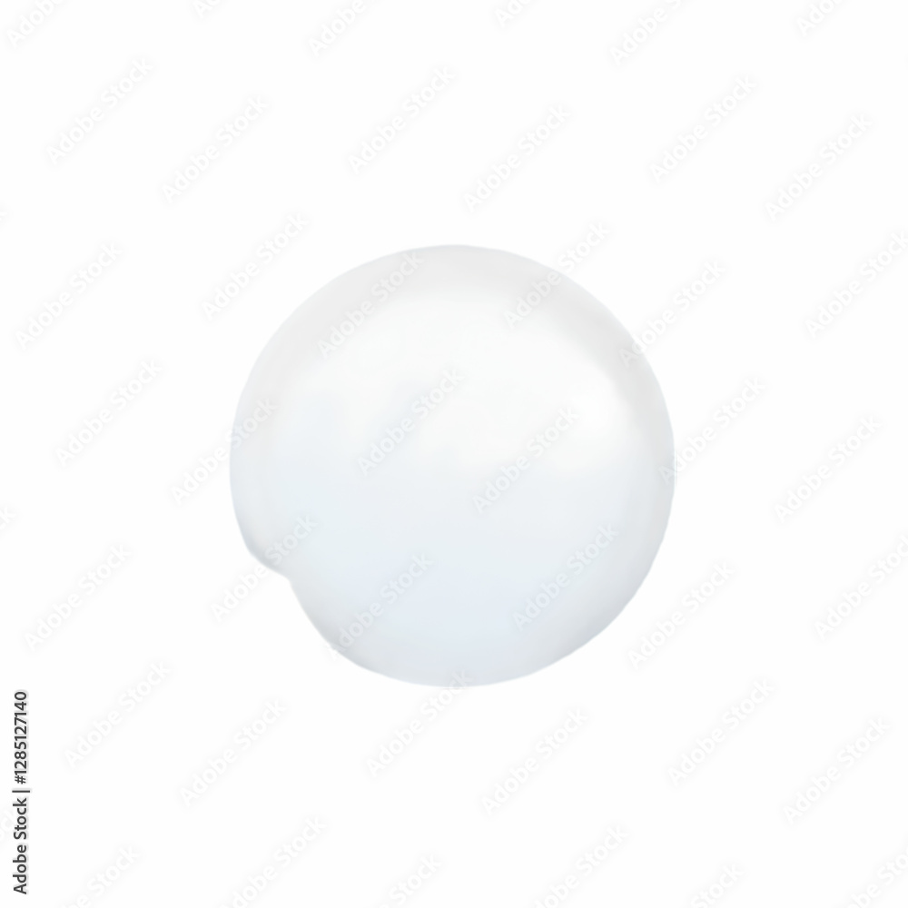Creative crystal lens ball isolated on the white background Creative crystal lens ball isolated on the white background