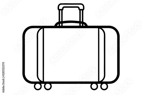vector illustration of a suitcase