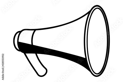 vector illustration of a megaphone